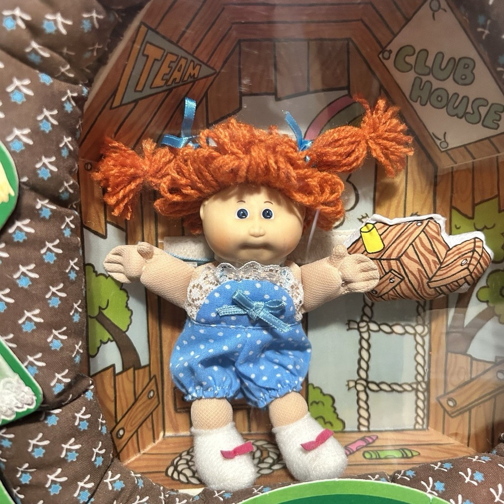 Vintage Coleco Cabbage Patch Kids PIN-UPS Charlene Jenny and Her Clubhouse New - Picture 4 of 12